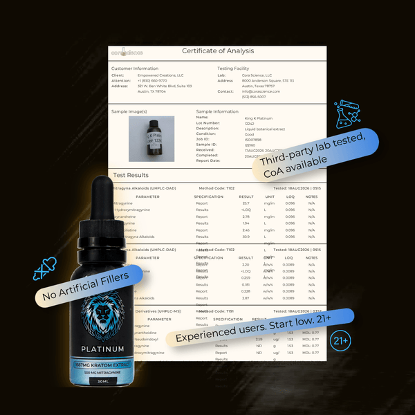 King K Platinum Liquid Kratom Extract