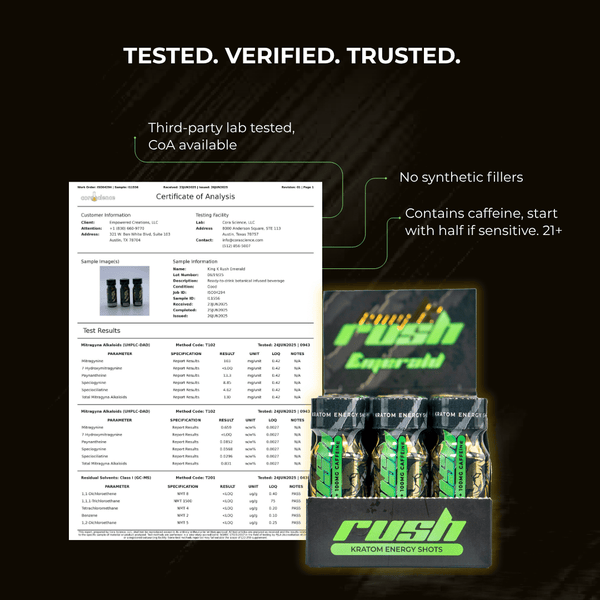 King K Rush Emerald - Kratom Energy Shot