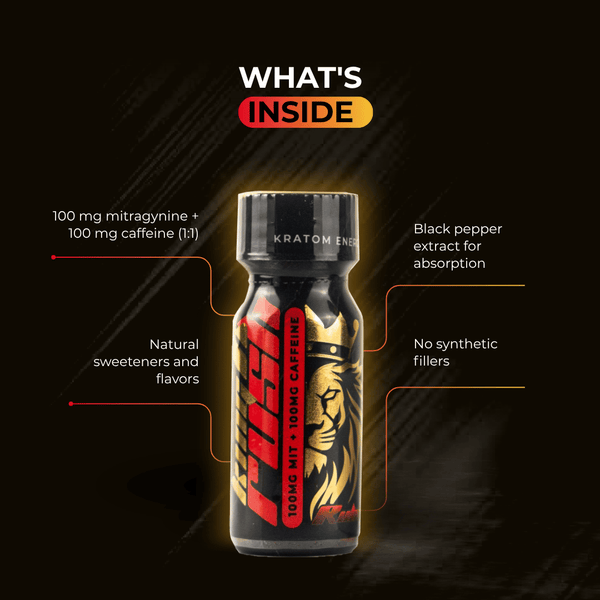 King K Rush Ruby - Kratom Energy Shot