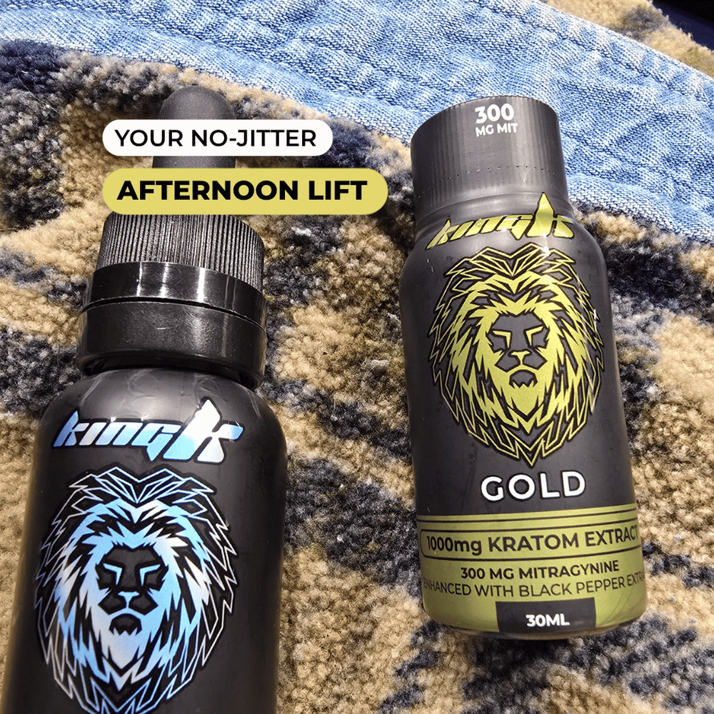 King K Gold liquid kratom extract shot bottle