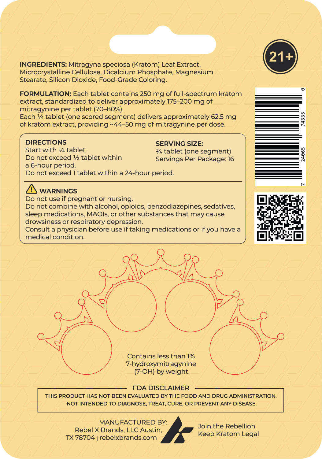 KING K PRIME Kratom Extract Tablets - Image 3